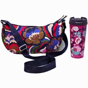 Vera Bradley Springbrook Sling Crossbody & Travel Mug